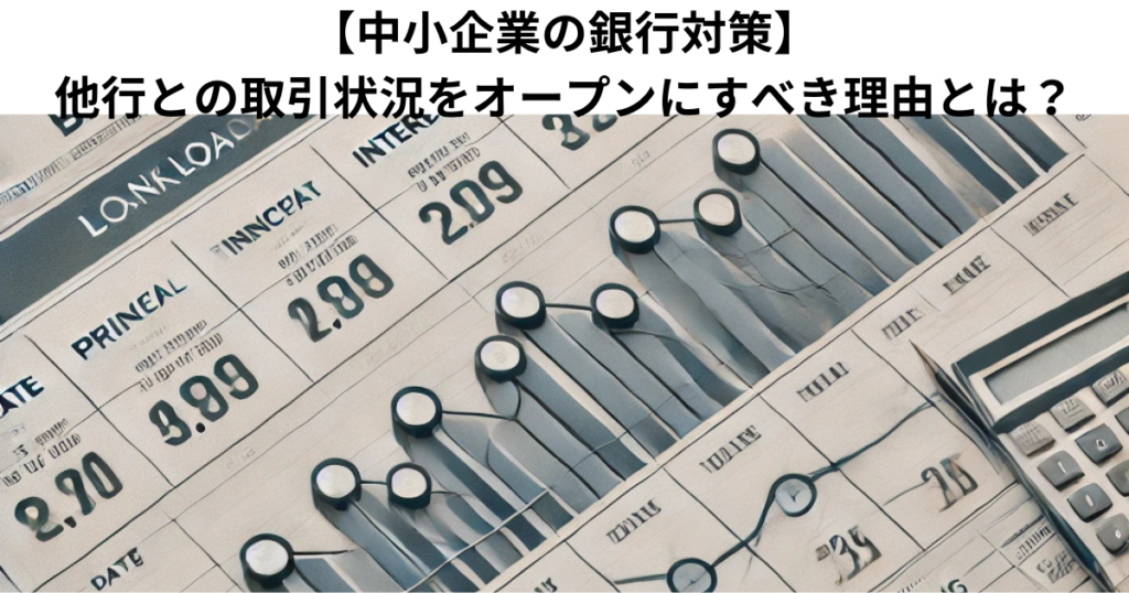 【中小企業の銀行対策】他行との取引状況をオープンにすべき理由とは？