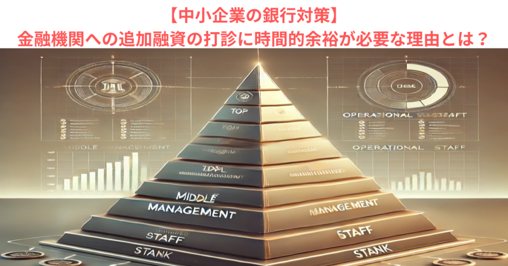 【中小企業の銀行対策】金融機関への追加融資の打診に時間的余裕が必要な理由とは？