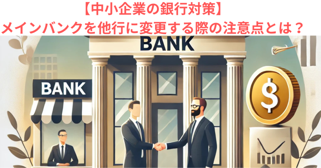 【中小企業の銀行対策】メインバンクを他行に変更する際の注意点とは？