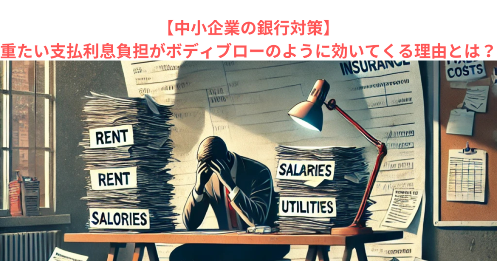 【中小企業の銀行対策】重たい支払利息負担がボディブローのように効いてくる理由とは？