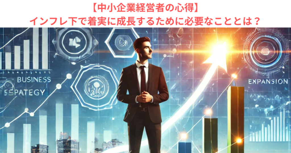 【中小企業経営者の心得】インフレ下で着実に成長するために必要なこととは？