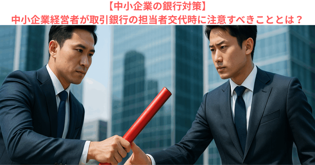 【中小企業の銀行対策】中小企業経営者が取引銀行の担当者交代時に注意すべきこととは？
