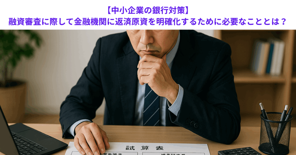 【中小企業の銀行対策】融資審査に際して金融機関に返済原資を明確化するために必要なこととは?