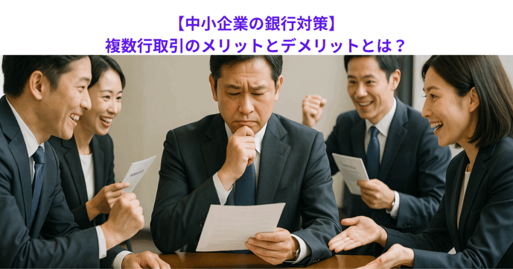 【中小企業の銀行対策】複数行取引のメリットとデメリットとは?