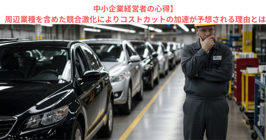 【中小企業経営者の心得】周辺業種を含めた競合激化によりコストカットの加速が予想される理由とは?