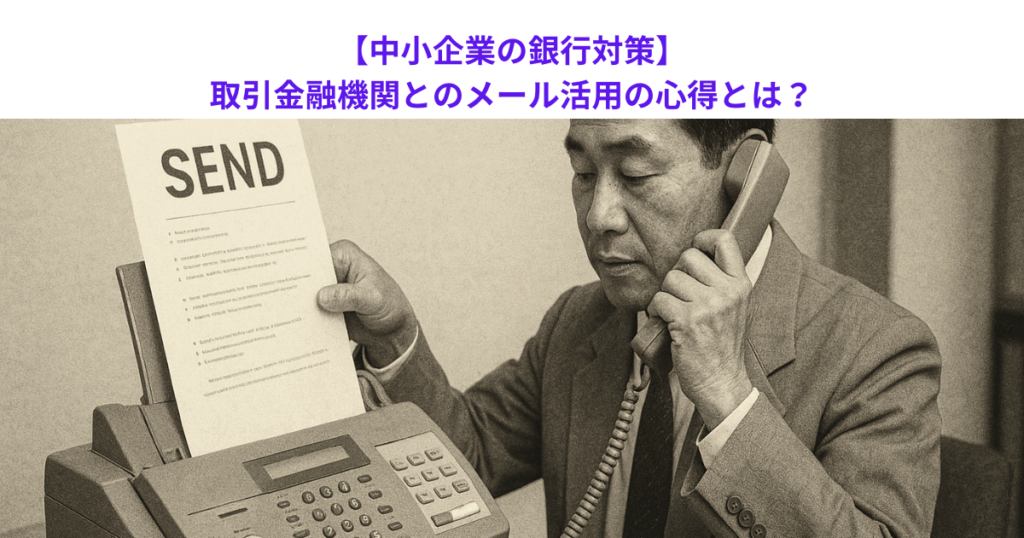 【中小企業の銀行対策】取引金融機関とのメール活用の心得とは?