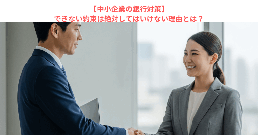【中小企業の銀行対策】できない約束は絶対してはいけない理由とは?