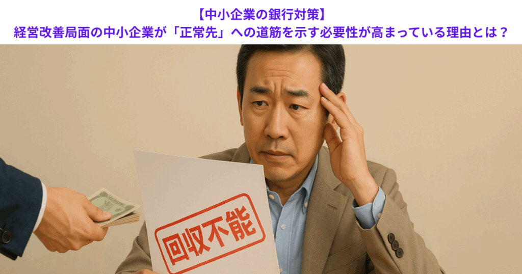 【中小企業の銀行対策】経営改善局面の中小企業が「正常先」への道筋を示す必要性が高まっている理由とは?