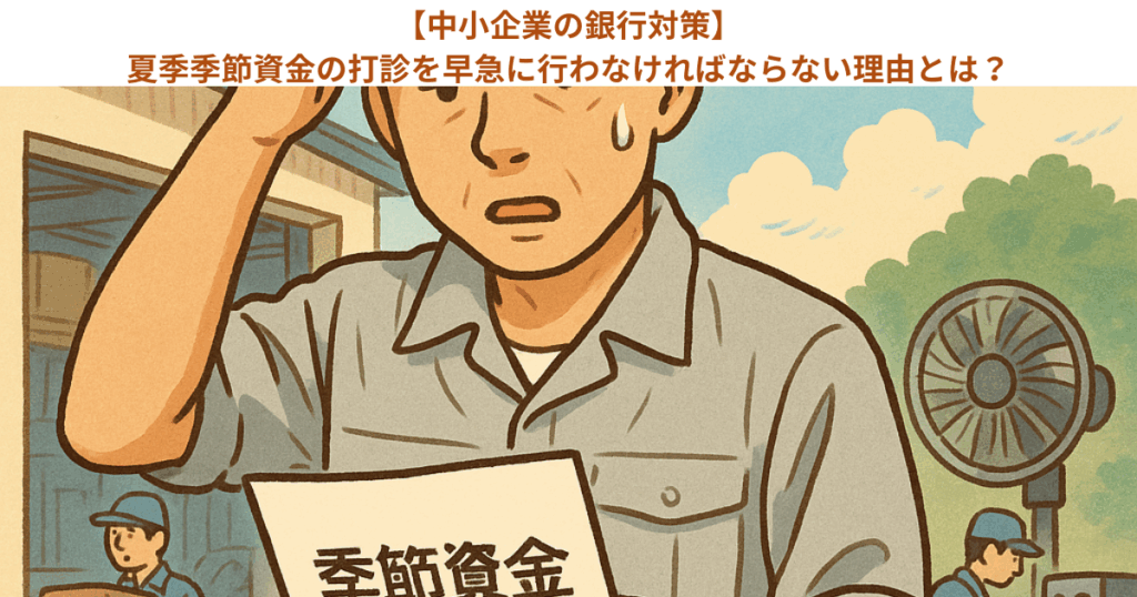 【中小企業の銀行対策】夏季季節資金の打診を早急に行わなければならない理由とは?