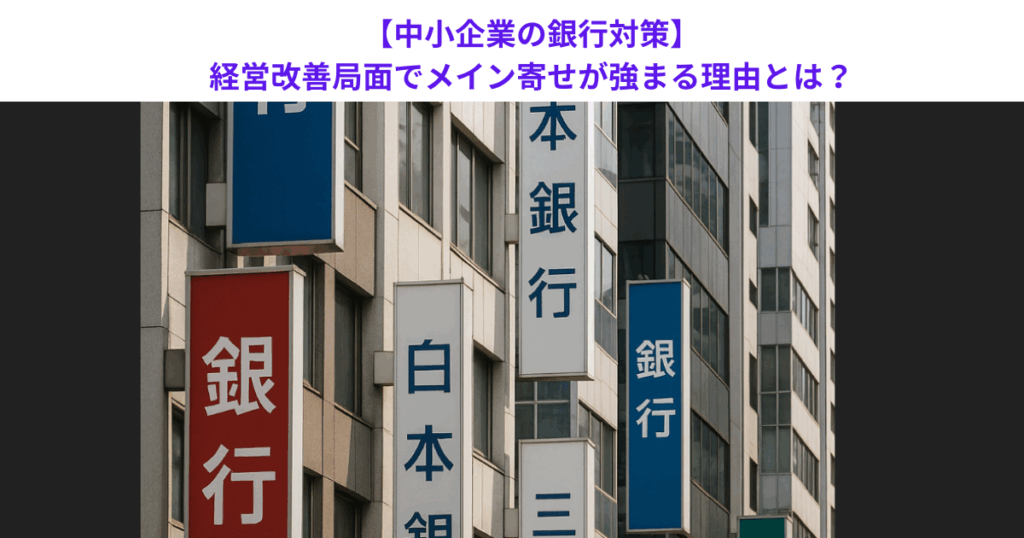 【中小企業の銀行対策】経営改善局面でメイン寄せが強まる理由とは?