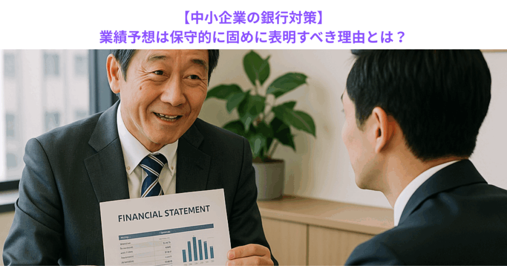 【中小企業の銀行対策】業績予想は保守的に固めに表明すべき理由とは?