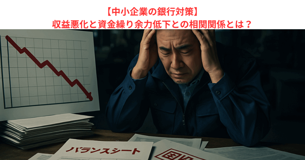 【中小企業の銀行対策】収益悪化と資金繰り余力低下との相関関係とは?