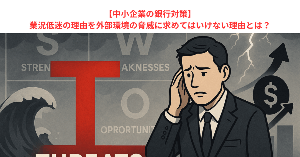 【中小企業の銀行対策】業況低迷の理由を外部環境の脅威に求めてはいけない理由とは?