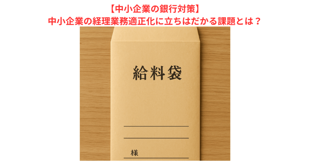 【中小企業の銀行対策】中小企業の経理業務適正化に立ちはだかる課題とは？