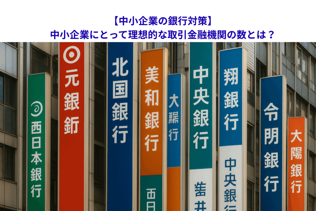 【中小企業の銀行対策】中小企業にとって理想的な取引金融機関の数とは？