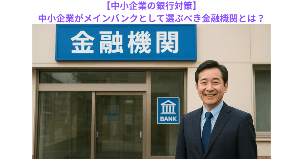 【中小企業の銀行対策】中小企業がメインバンクとして選ぶべき金融機関とは？