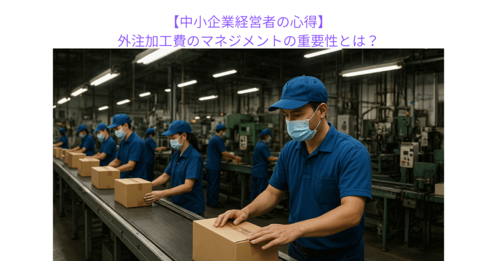 【中小企業経営者の心得】外注加工費のマネジメントの重要性とは？