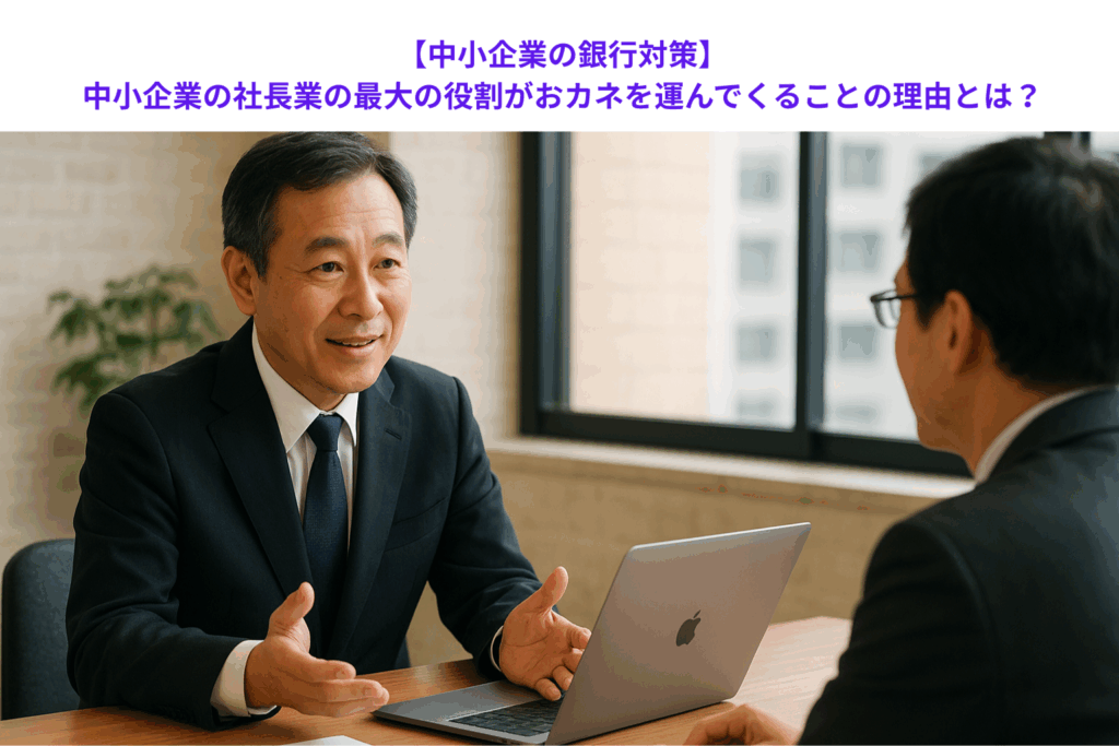 【中小企業の銀行対策】中小企業の社長業の最大の役割がおカネを運んでくることの理由とは？