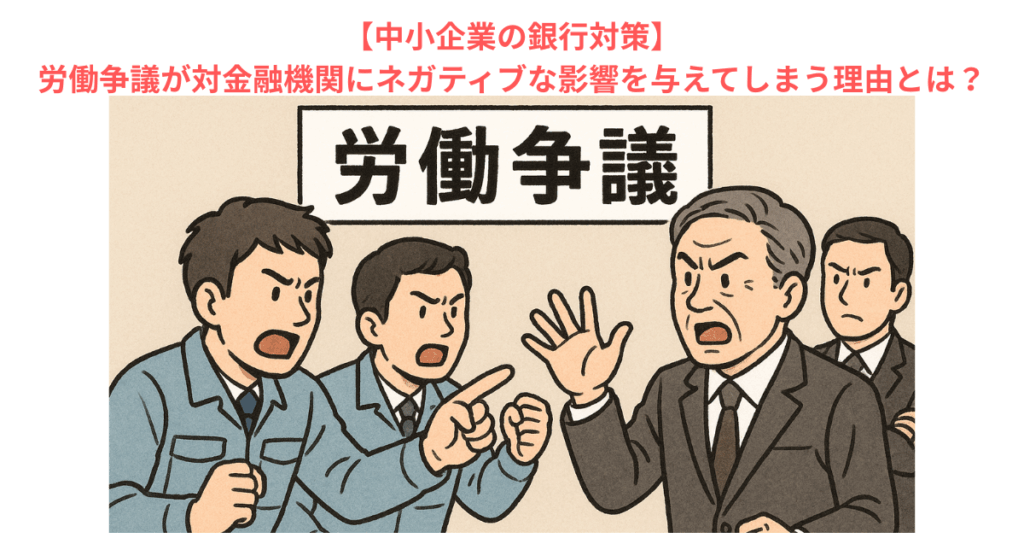 【中小企業の銀行対策】労働争議が対金融機関にネガティブな影響を与えてしまう理由とは？