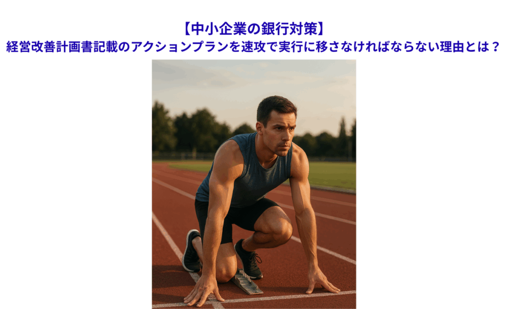 【中小企業の銀行対策】経営改善計画書記載のアクションプランを速攻で実行に移さなければならない理由とは？