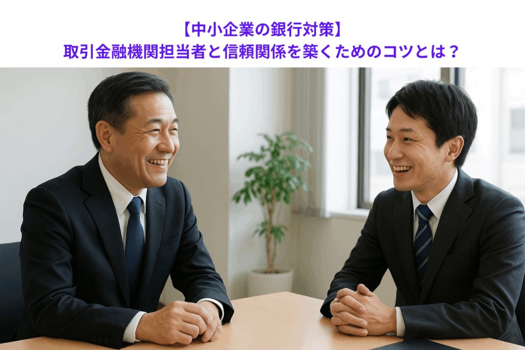【中小企業の銀行対策】取引金融機関担当者と信頼関係を築くためのコツとは？