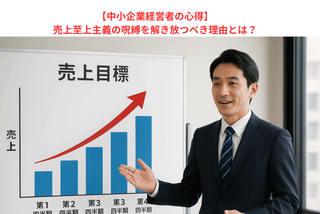 【中小企業経営者の心得】売上至上主義の呪縛を解き放つべき理由とは？