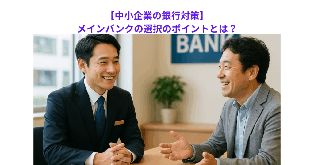 【中小企業の銀行対策】メインバンクの選択のポイントとは?