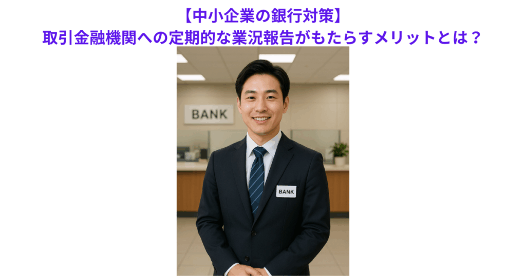 【中小企業の銀行対策】取引金融機関への定期的な業況報告がもたらすメリットとは?