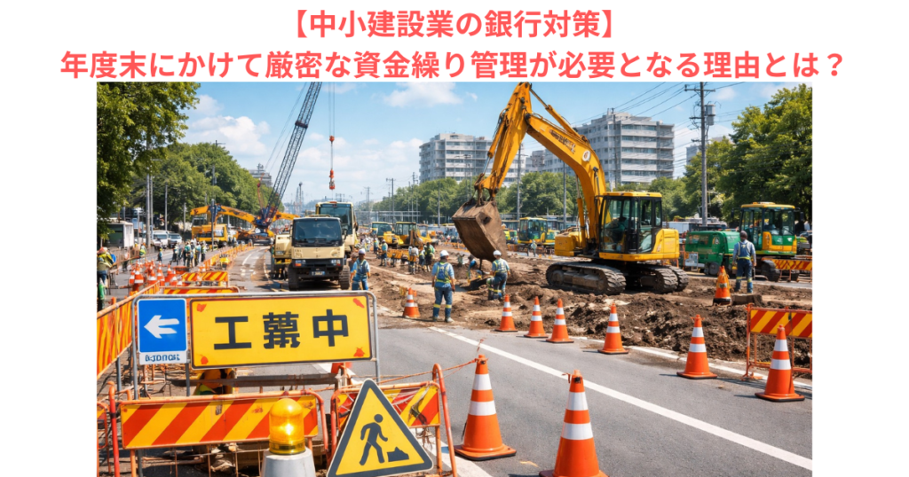 【中小建設業の銀行対策】年度末にかけて厳密な資金繰り管理が必要となる理由とは?