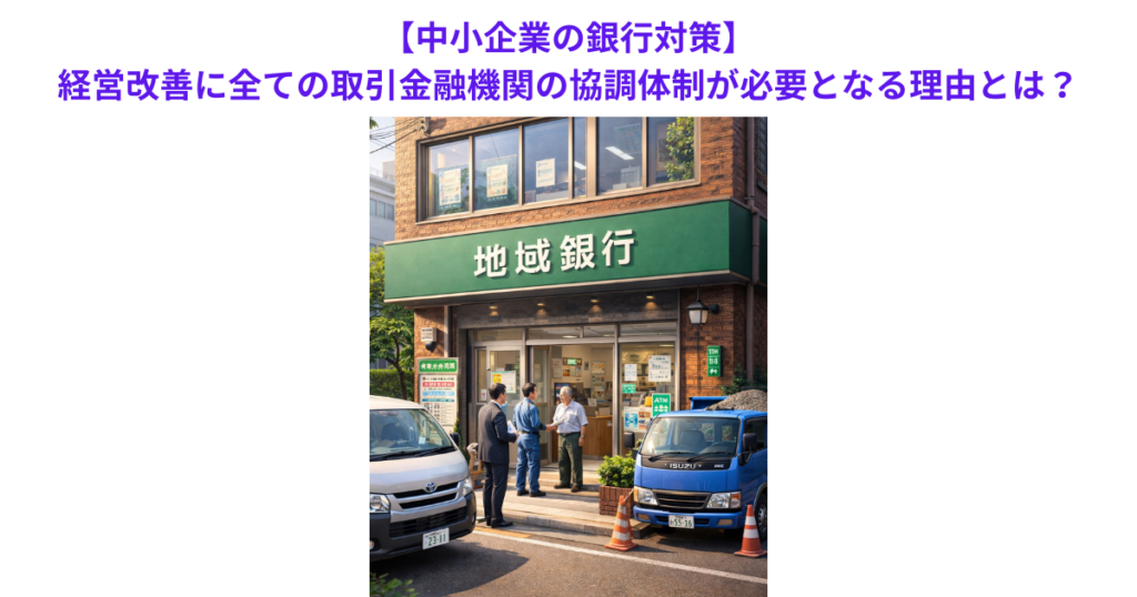 【中小企業の銀行対策】経営改善に全ての取引金融機関の協調体制が必要となる理由とは？