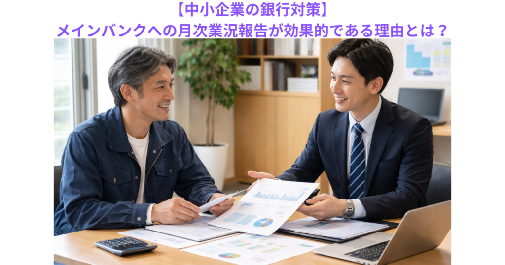 【中小企業の銀行対策】メインバンクへの月次業況報告が効果的である理由とは？