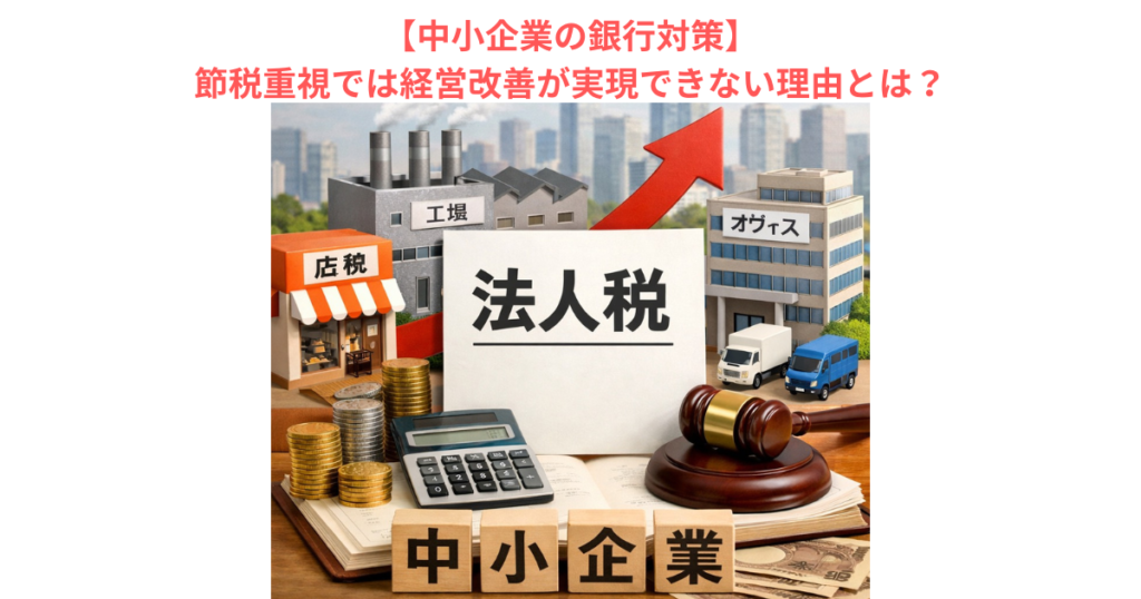 【中小企業の銀行対策】節税重視では経営改善が実現できない理由とは？