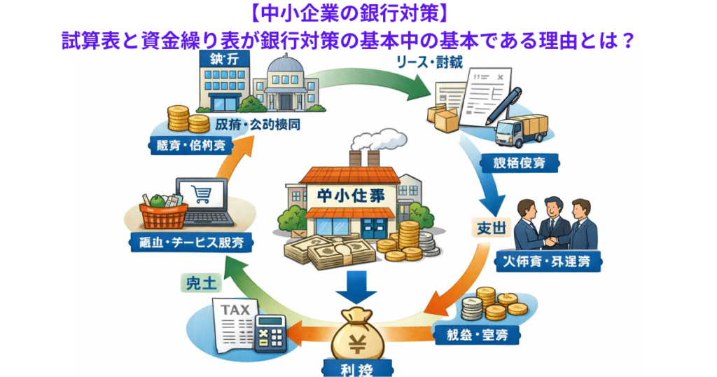 【中小企業の銀行対策】試算表と資金繰り表が銀行対策の基本中の基本である理由とは?
