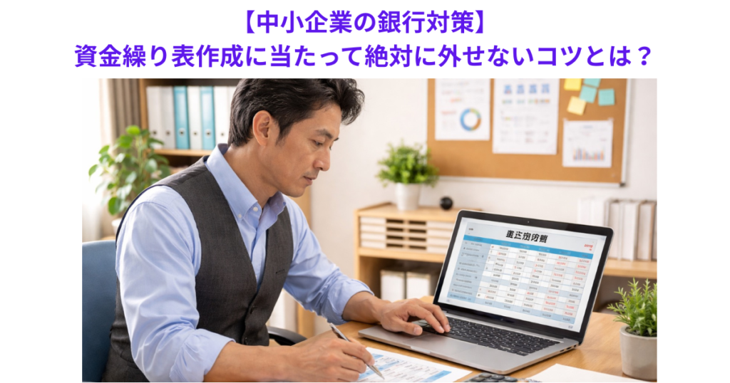 【中小企業の銀行対策】資金繰り表作成に当たって絶対に外せないコツとは？