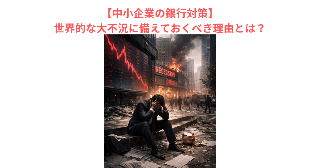 【中小企業の銀行対策】世界的な大不況に備えておくべき理由とは?