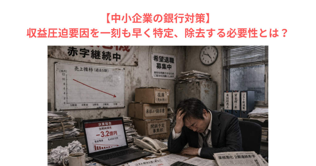 【中小企業の銀行対策】収益圧迫要因を一刻も早く特定、除去する必要性とは？