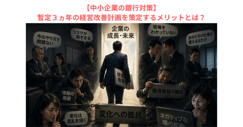 【中小企業の銀行対策】暫定３ヵ年の経営改善計画を策定するメリットとは？