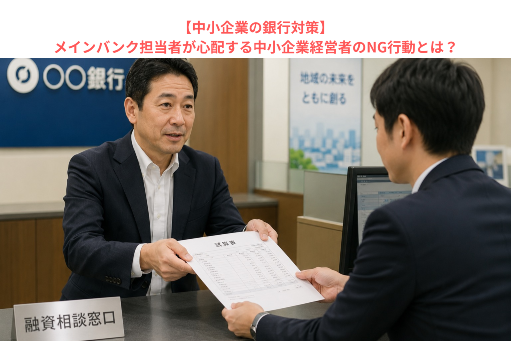 【中小企業の銀行対策】メインバンク担当者が心配する中小企業経営者のNG行動とは？