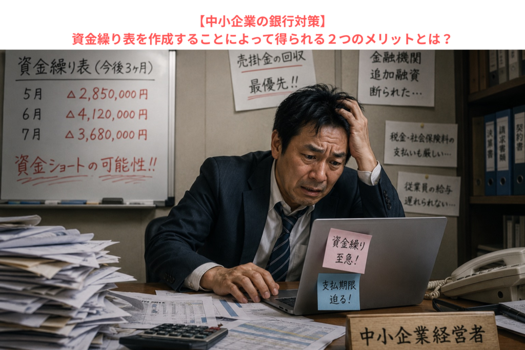 【中小企業の銀行対策】資金繰り表を作成することによって得られる２つのメリットとは？