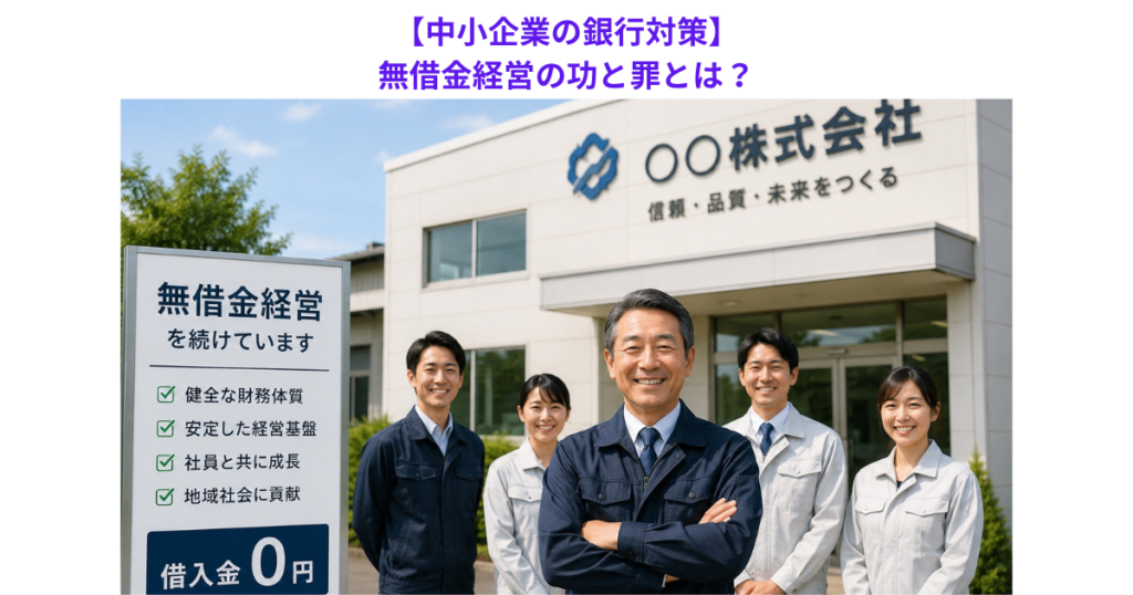 【中小企業の銀行対策】無借金経営の功と罪とは？