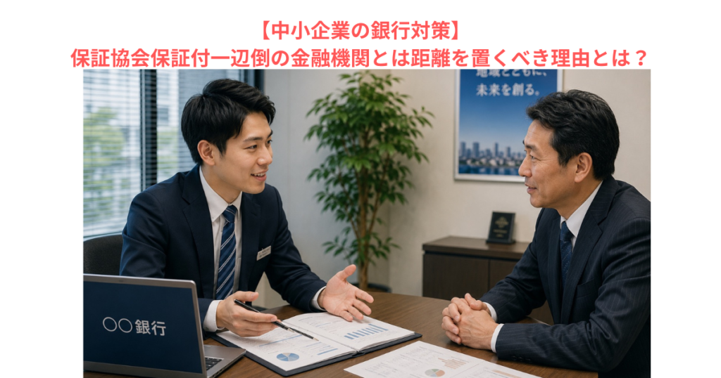 【中小企業の銀行対策】保証協会保証付一辺倒の金融機関とは距離を置くべき理由とは?