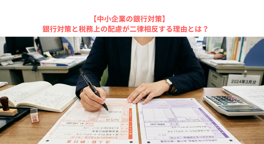 【中小企業の銀行対策】銀行対策と税務上の配慮が二律相反する理由とは？　