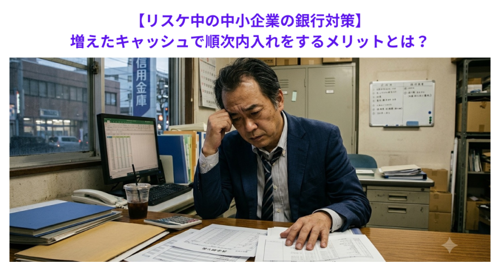 【リスケ中の中小企業の銀行対策】増えたキャッシュで順次内入れをするメリットとは？