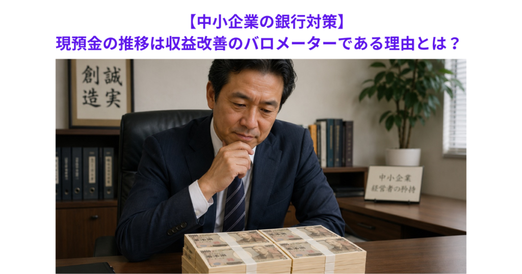 【中小企業の銀行対策】現預金の推移は収益改善のバロメーターである理由とは？　