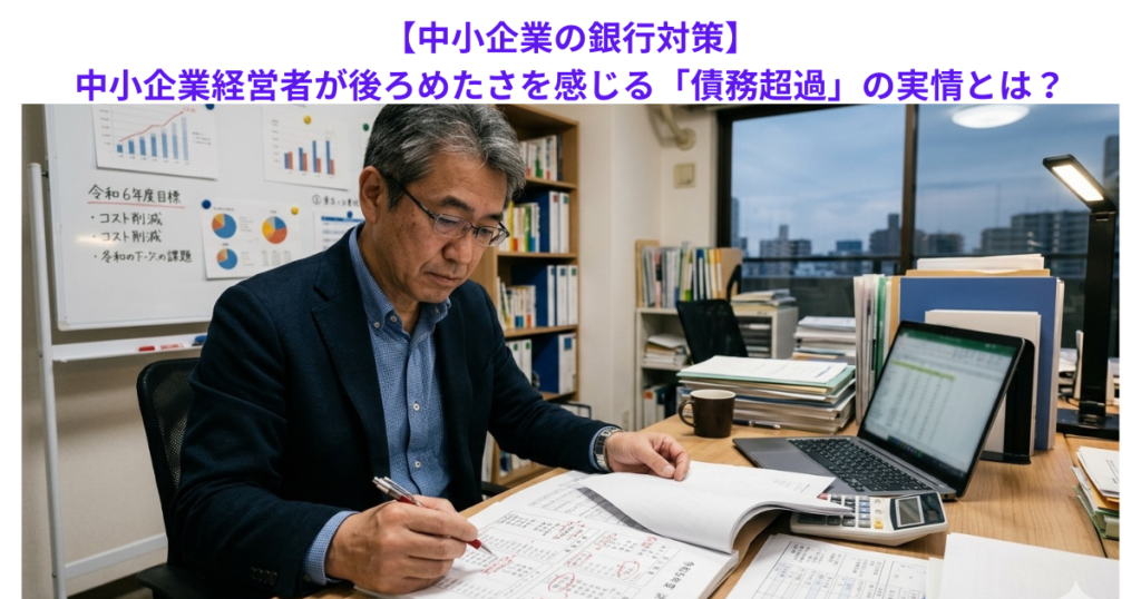 【中小企業の銀行対策】中小企業経営者が後ろめたさを感じる「債務超過」の実情とは?