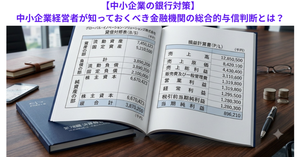 【中小企業の銀行対策】中小企業経営者が知っておくべき金融機関の総合的与信判断とは？