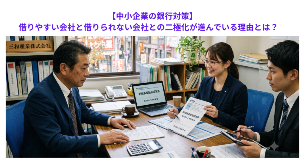 【中小企業の銀行対策】借りやすい会社と借りられない会社との二極化が進んでいる理由とは？　