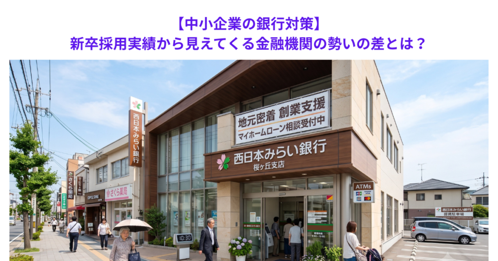 【中小企業の銀行対策】新卒採用実績から見えてくる金融機関の勢いの差とは?