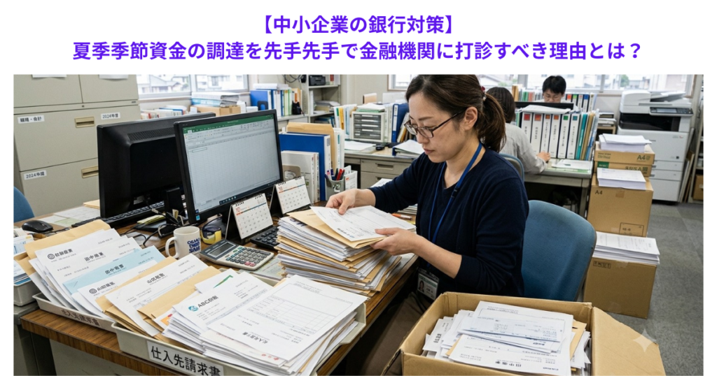 【中小企業の銀行対策】夏季季節資金の調達を先手先手で金融機関に打診すべき理由とは?