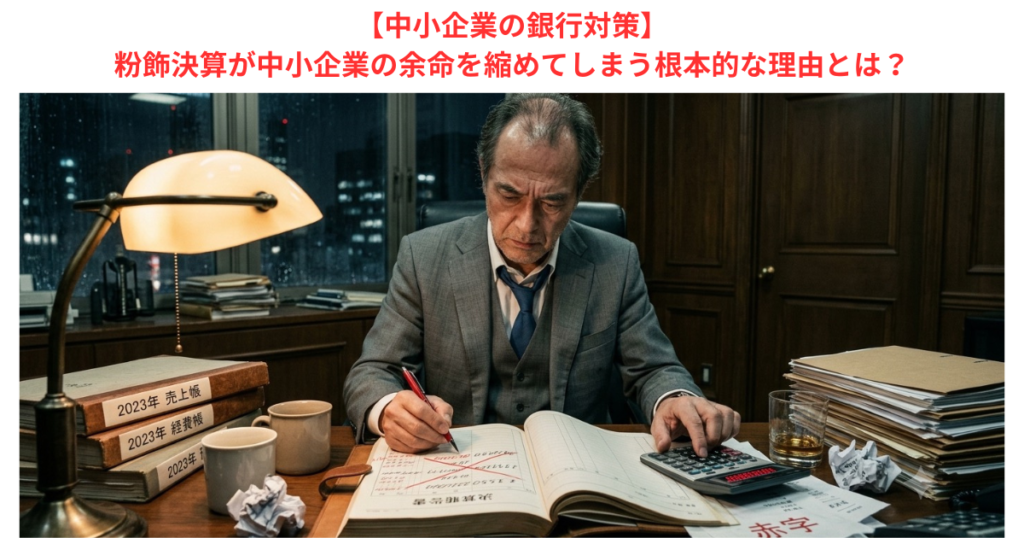 【中小企業の銀行対策】粉飾決算が中小企業の余命を縮めてしまう根本的な理由とは？